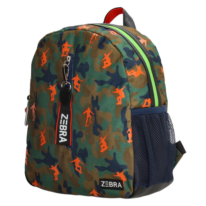 Zebra Trends Rugzak boys skating leger groen