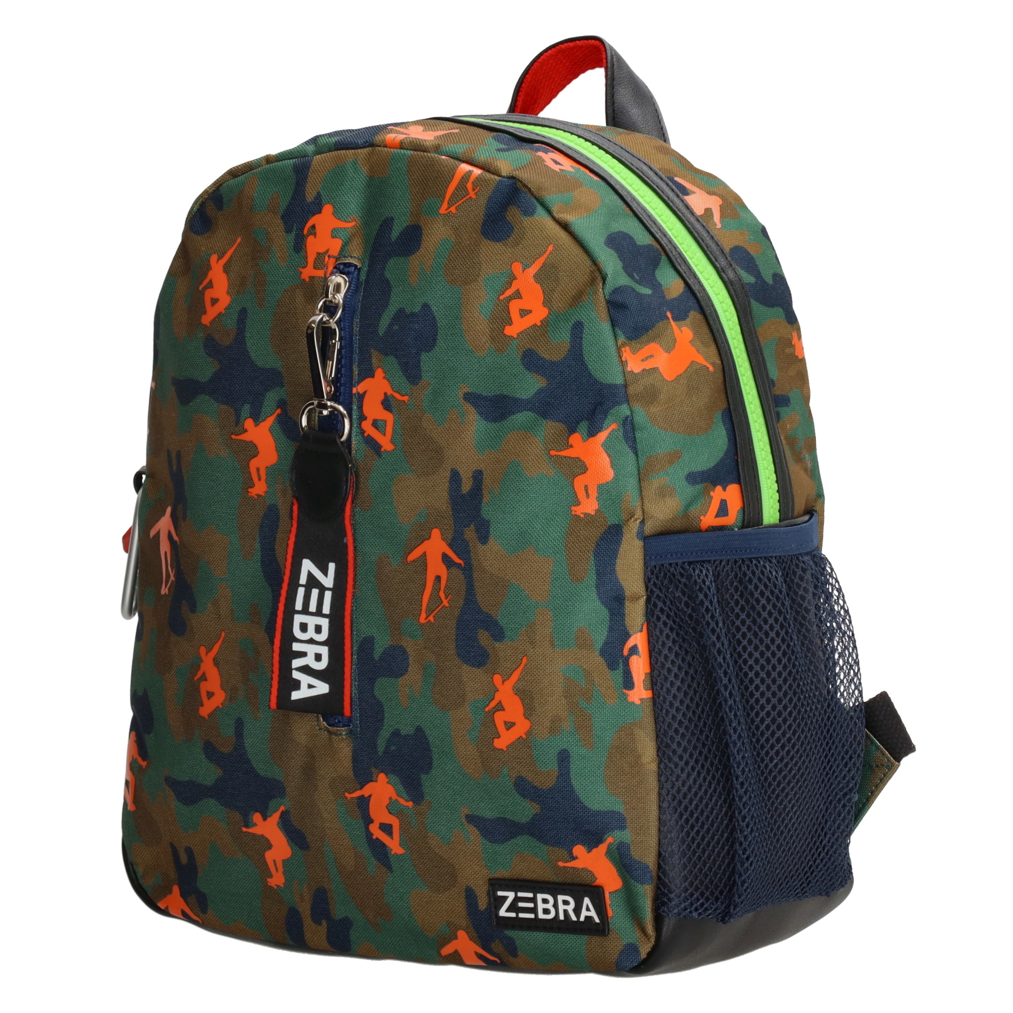Zebra Trends Rugzak boys skating leger groen