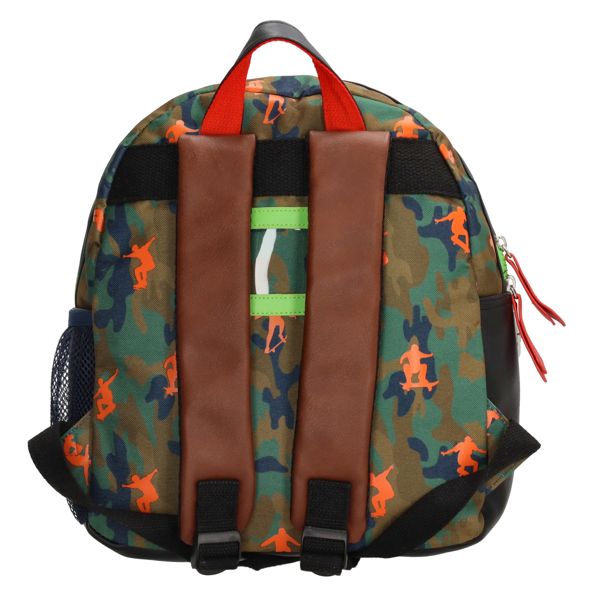 Zebra Trends Rugzak boys skating leger groen