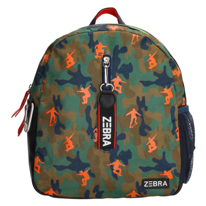 Zebra Trends Rugzak boys skating leger groen