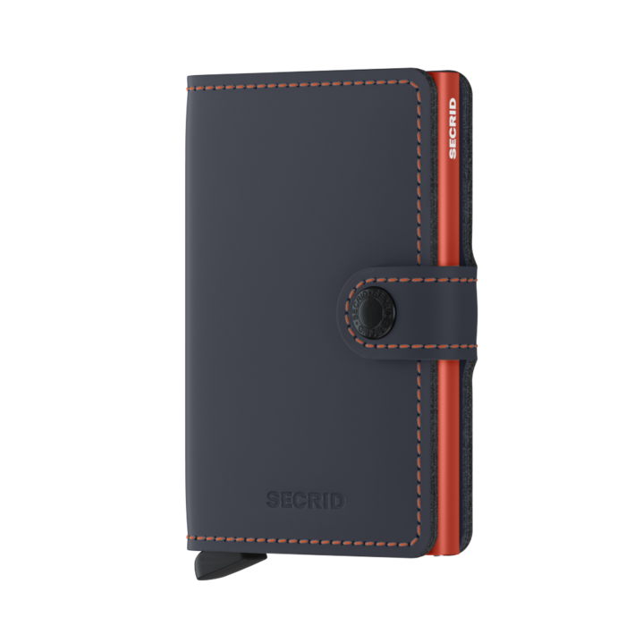 Secrid Miniwallet Matte nightblue and orange