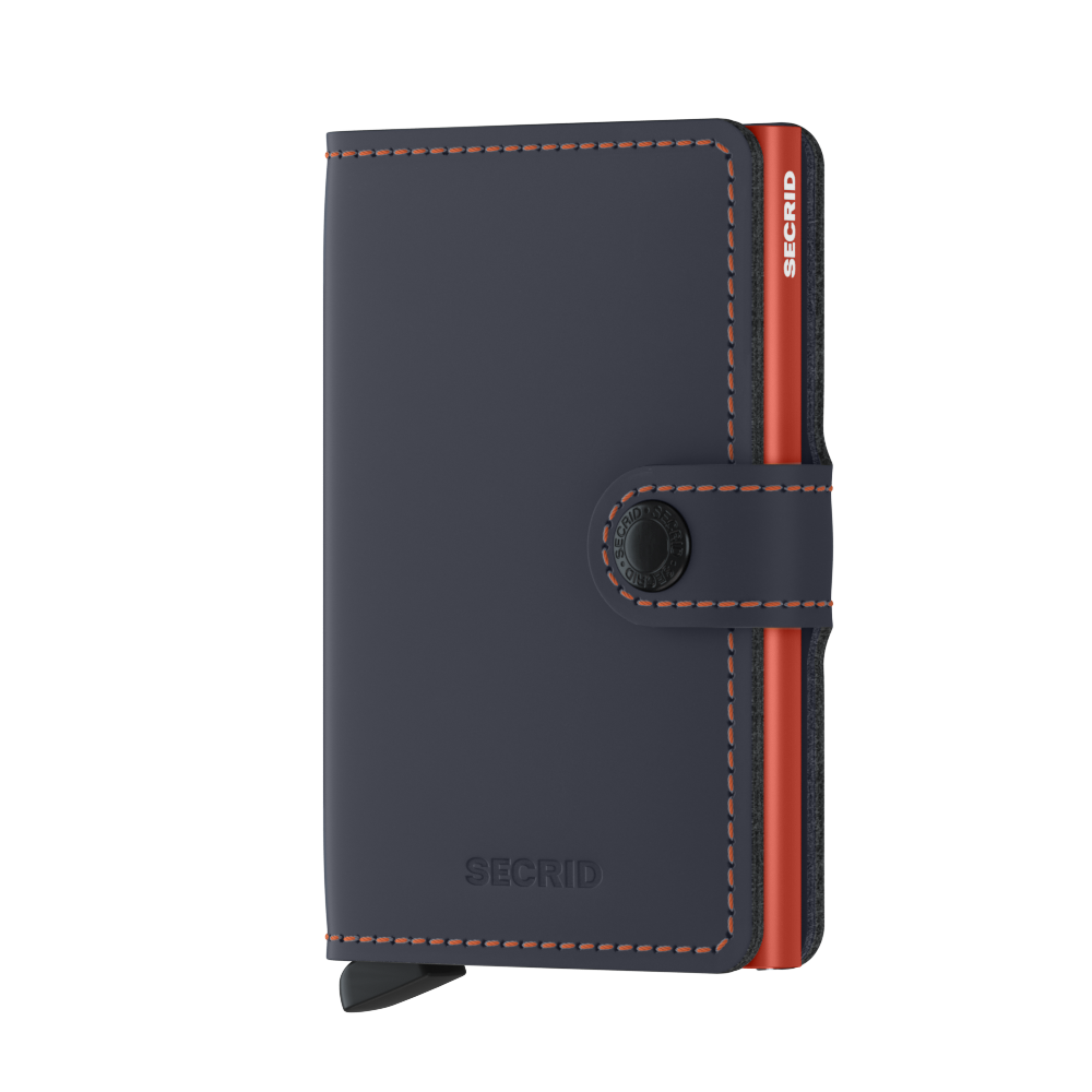 Secrid Miniwallet Matte nightblue and orange