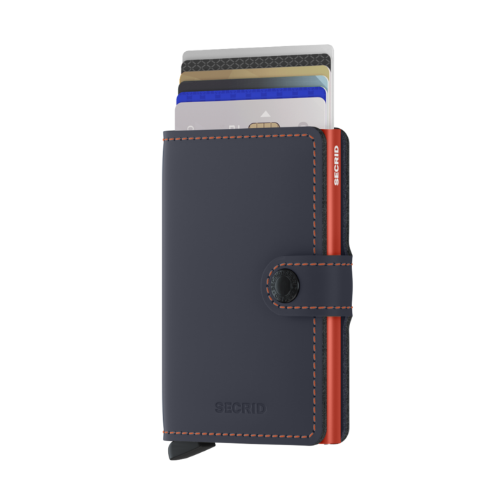 Secrid Miniwallet Matte nightblue and orange