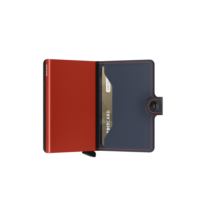 Secrid Miniwallet Matte nightblue and orange