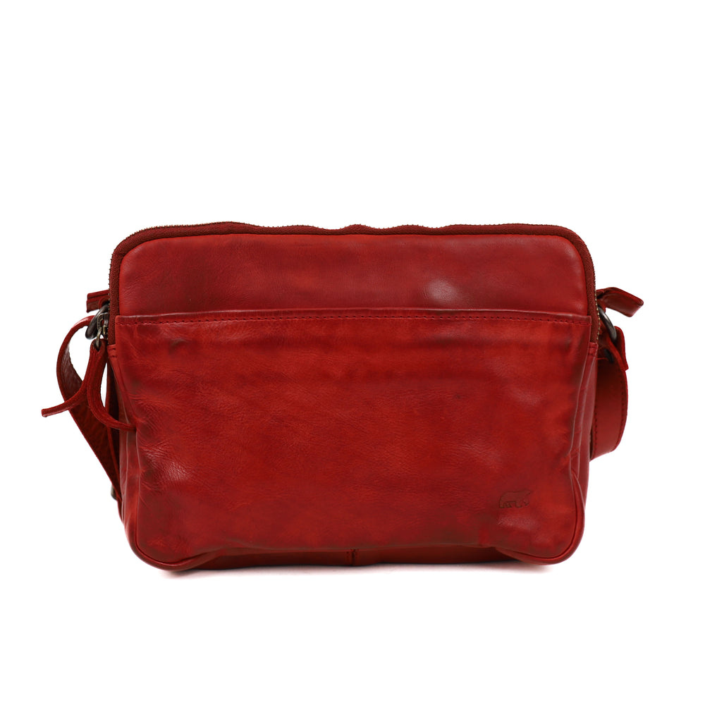 Bear Design Vieve 3-vaks schoudertasje rood