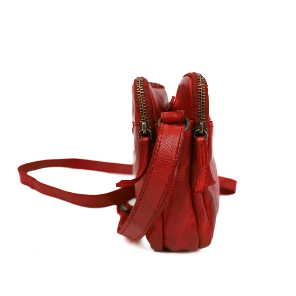Bear Design Vieve 3-vaks schoudertasje rood