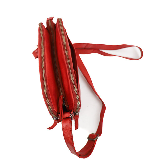 Bear Design Vieve 3-vaks schoudertasje rood