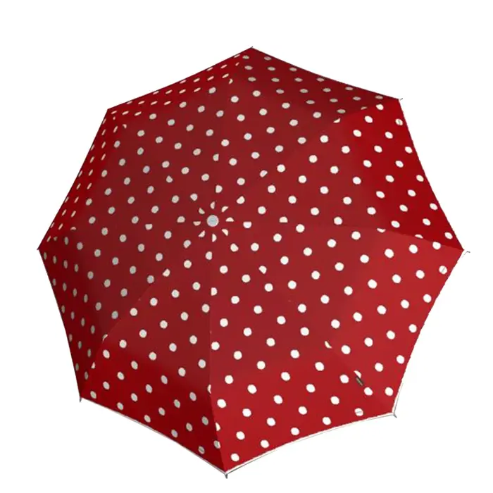 Knirps T.200 duomatic opvouwbare paraplu dot art red