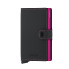 Miniwallet Matte black-fuchsia