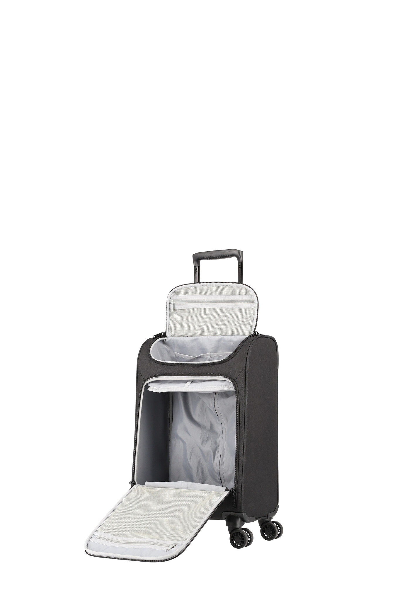 Travelite Travelite Cabin 55x35x20cm trolley with toploader zwart