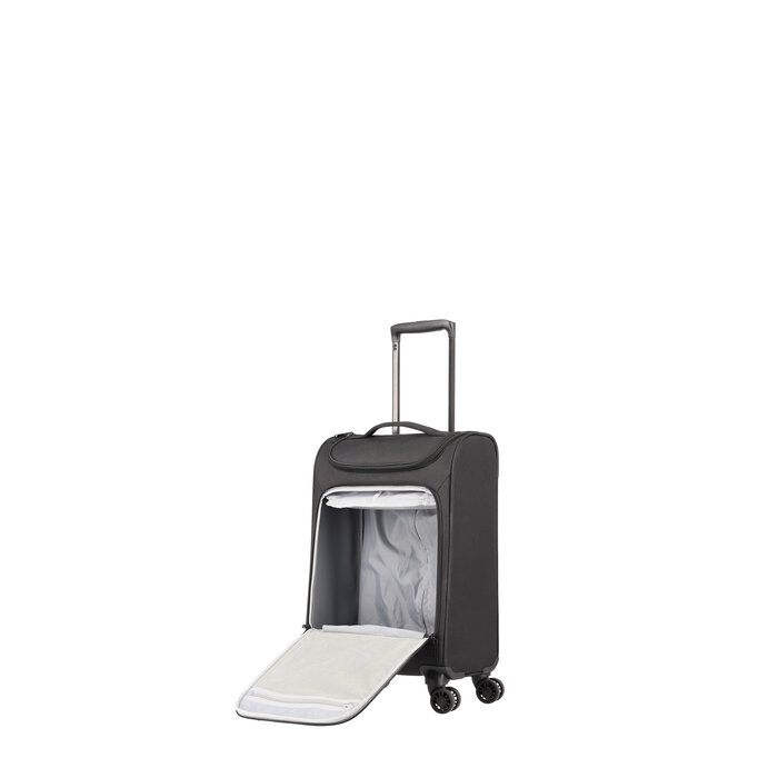 Travelite Cabin 55x35x20cm trolley with toploader zwart