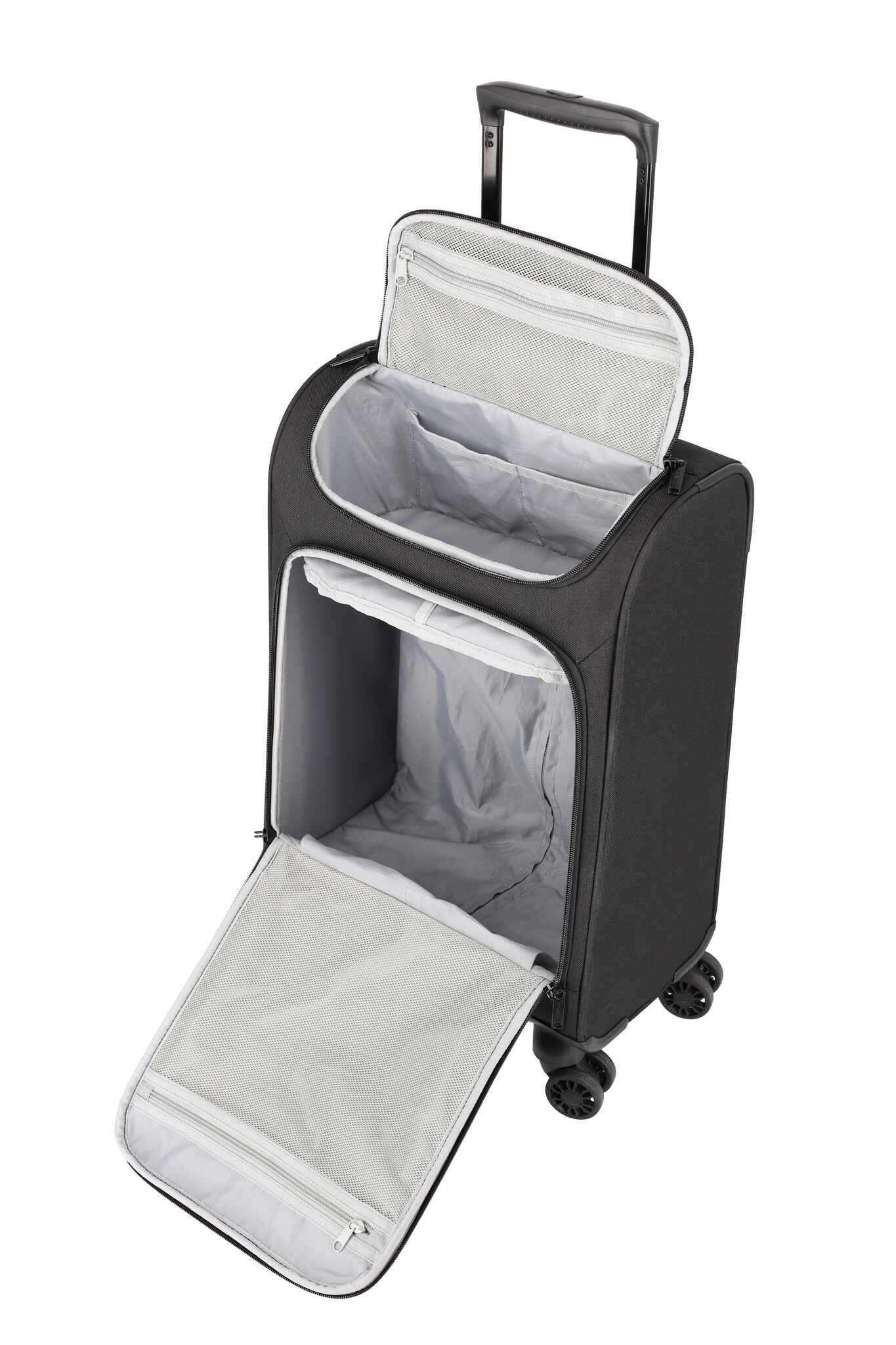 Travelite Travelite Cabin 55x35x20cm trolley with toploader zwart