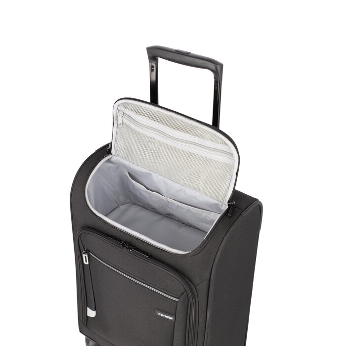 Travelite Cabin 55x35x20cm trolley with toploader zwart