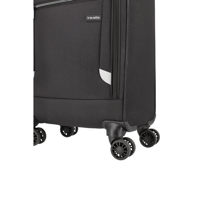 Travelite Cabin 55x35x20cm trolley with toploader zwart