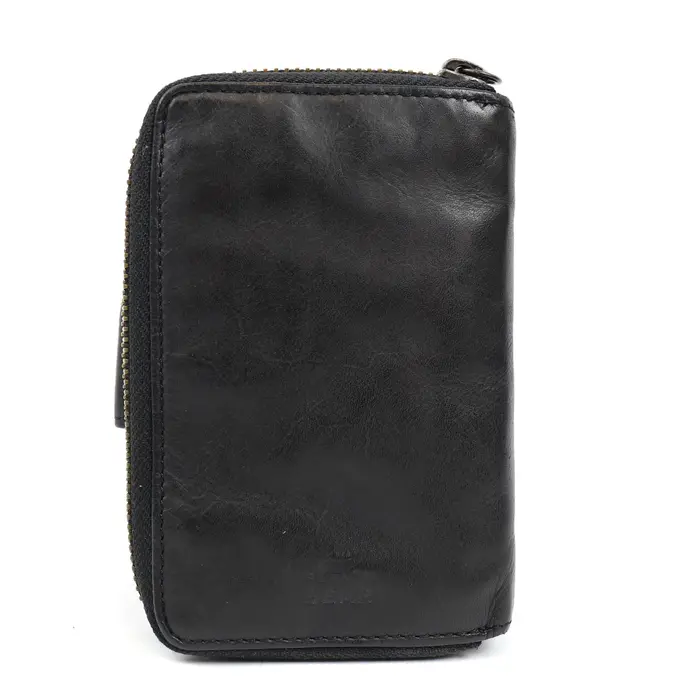 Bear Design Loet 10cc rits-portemonnee zwart