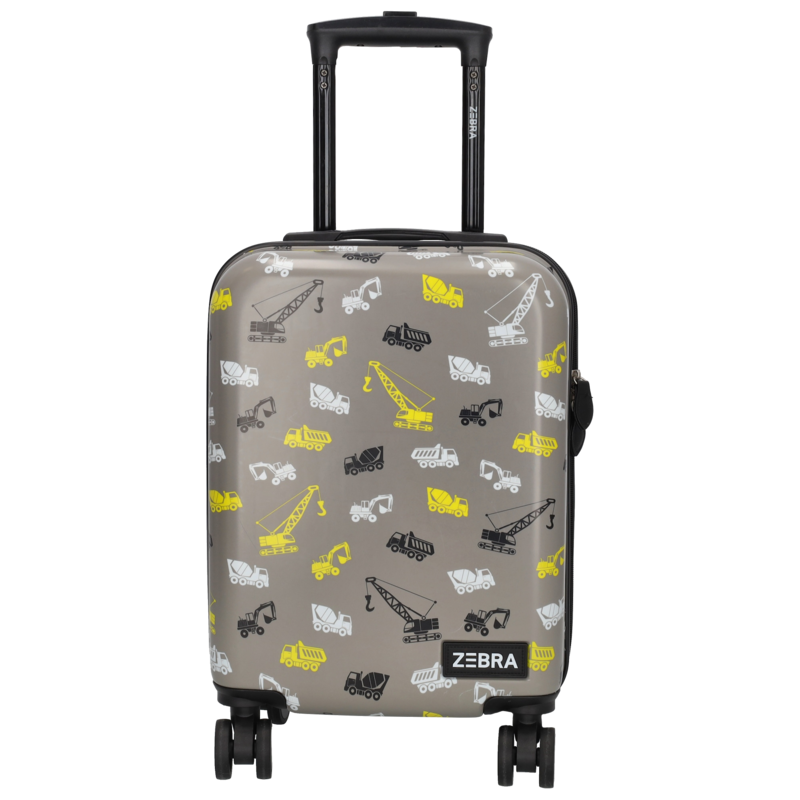 Zebra Trends kinderkoffer grijs