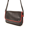 Soft 3-vaks schoudertas black red