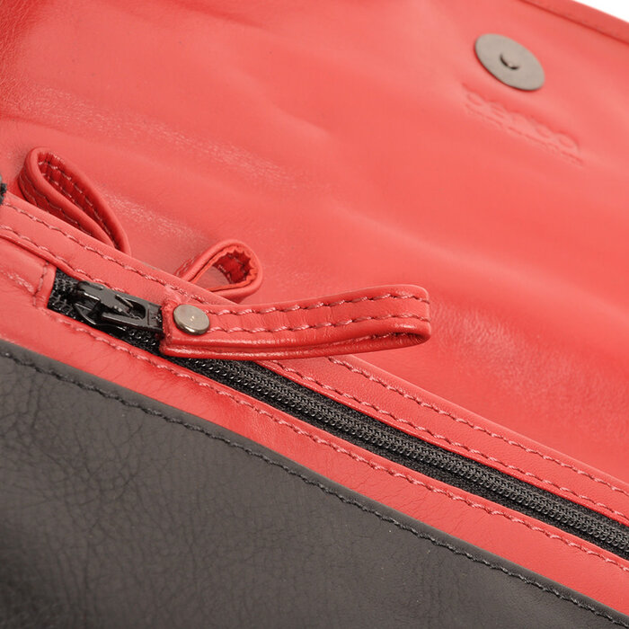 Berba Soft 3-vaks schoudertas black red