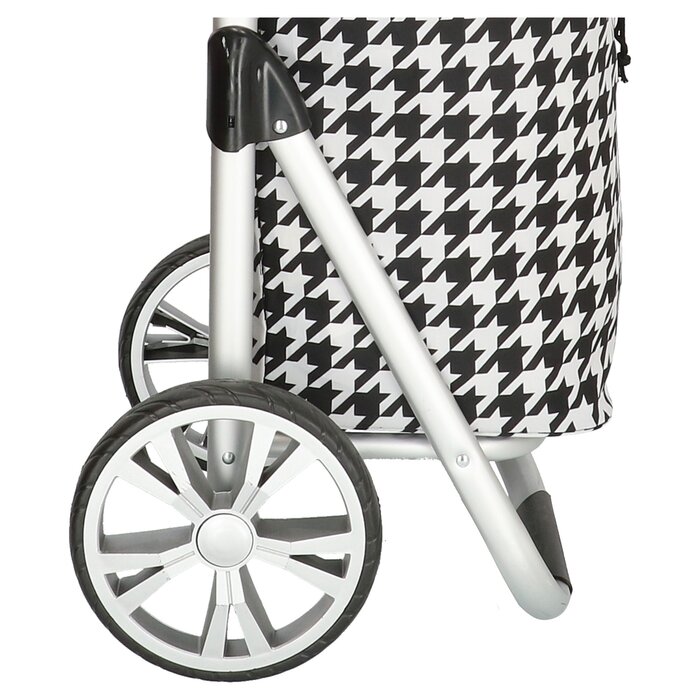 Beagles Alberic boodschappentrolley-winkelkarhaak zwart