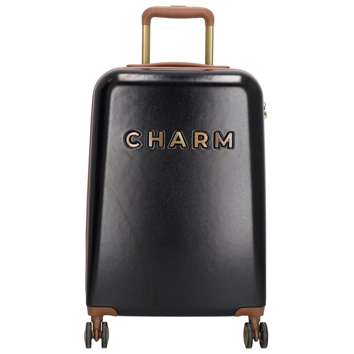 Charm London Charm London Travel 55cm handbagage-koffer zwart