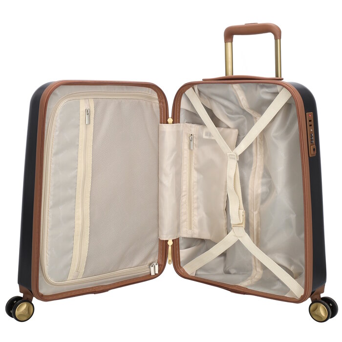 Charm London Charm London Travel 55cm handbagage-koffer zwart