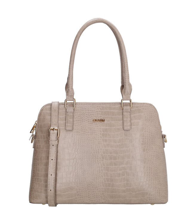 Charm London Midwood shopper taupe tasenik.nl Harkema Lederwaren