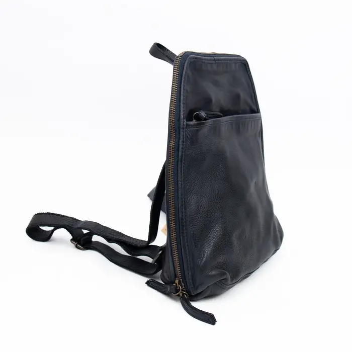 Bear Design CL  32852 leren rugtasje blauw