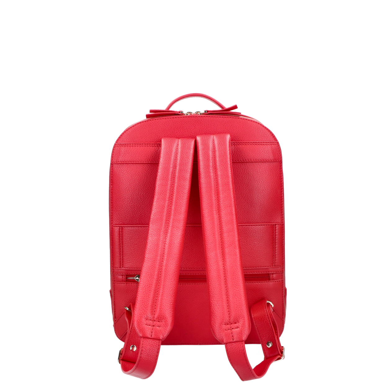 FMME. Claire 13.3" laptop-leren rugtas grain red