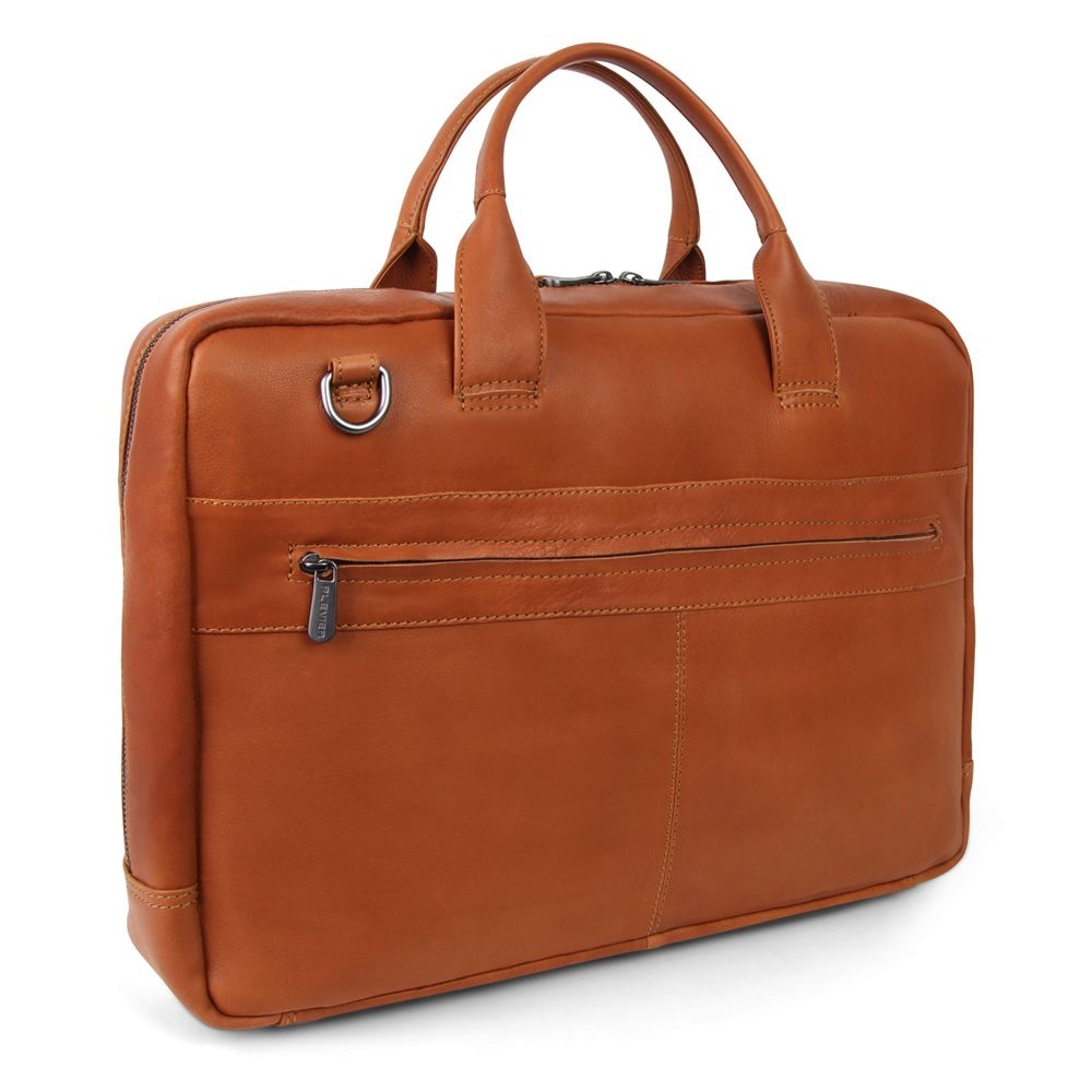 Plevier Liyod 17.3" Laptop Business Tas cognac