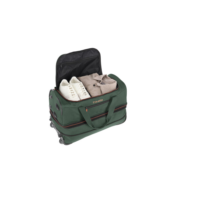 Travelite Travelite Basics Wheeled Duffle 55 Expandable dark green
