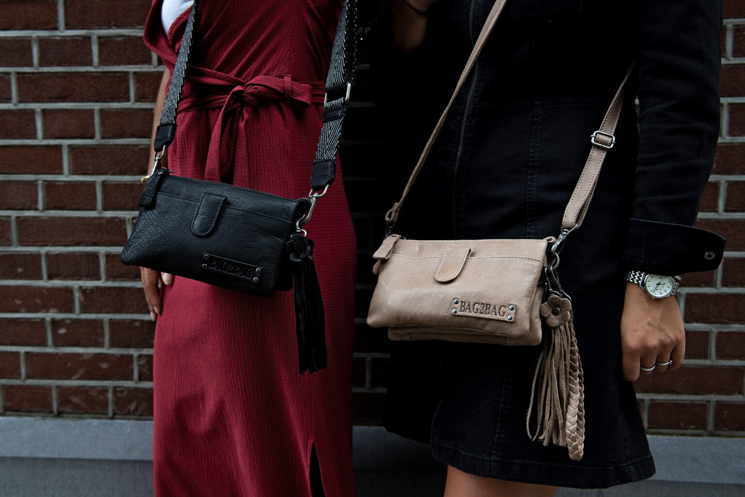 BAG2BAG BAG2BAG Dover schoudertasje porto cognac