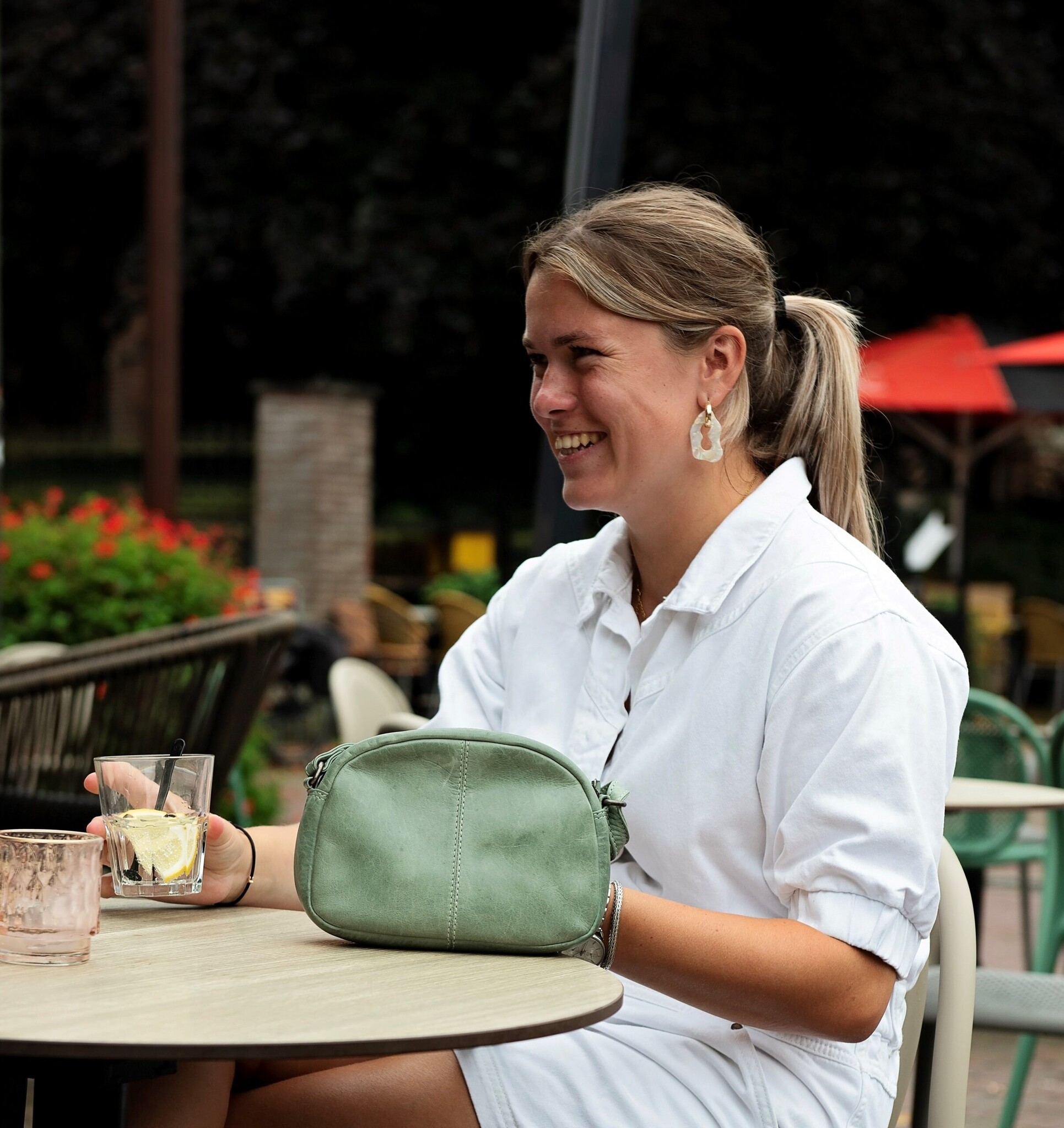 BAG2BAG BAG2BAG Suni schoudertasje sage