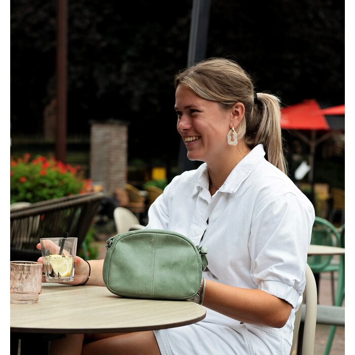 BAG2BAG BAG2BAG Suni schoudertasje musterd