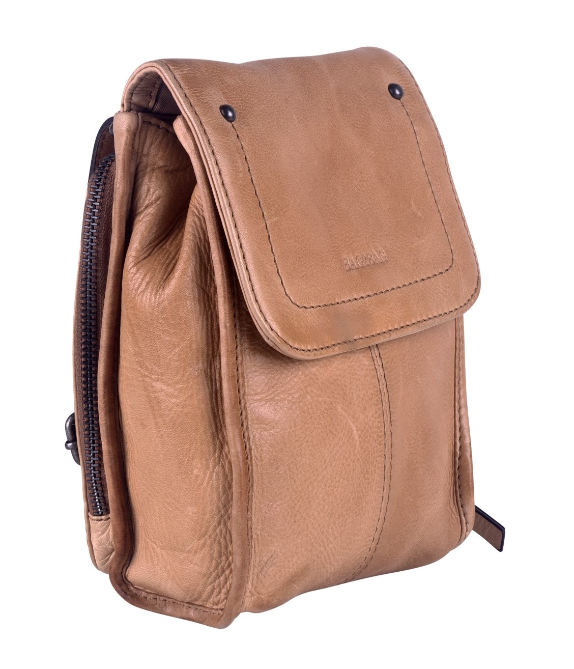 BAG2BAG Felli schoudertas camel tasenik Harkema Lederwaren