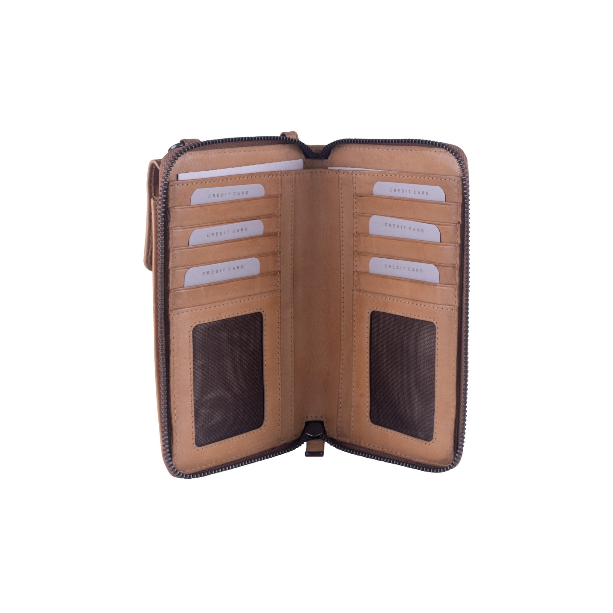 BAG2BAG BAG2BAG sorso portemonnee-telefoontasje camel