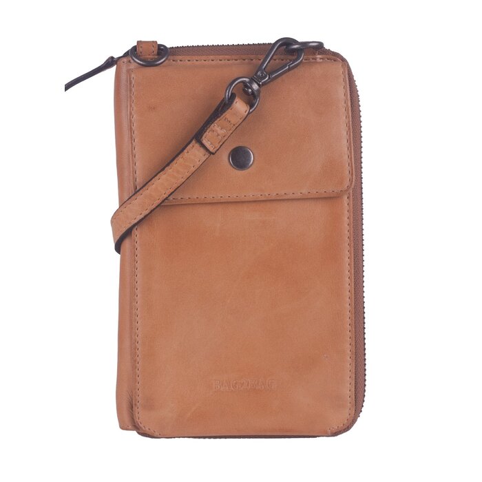 BAG2BAG BAG2BAG sorso portemonnee-telefoontasje camel