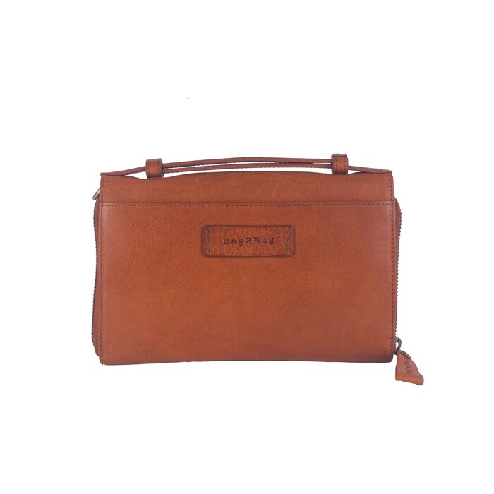 BAG2BAG BAG2BAG Napels hand-schoudertas porto cognac