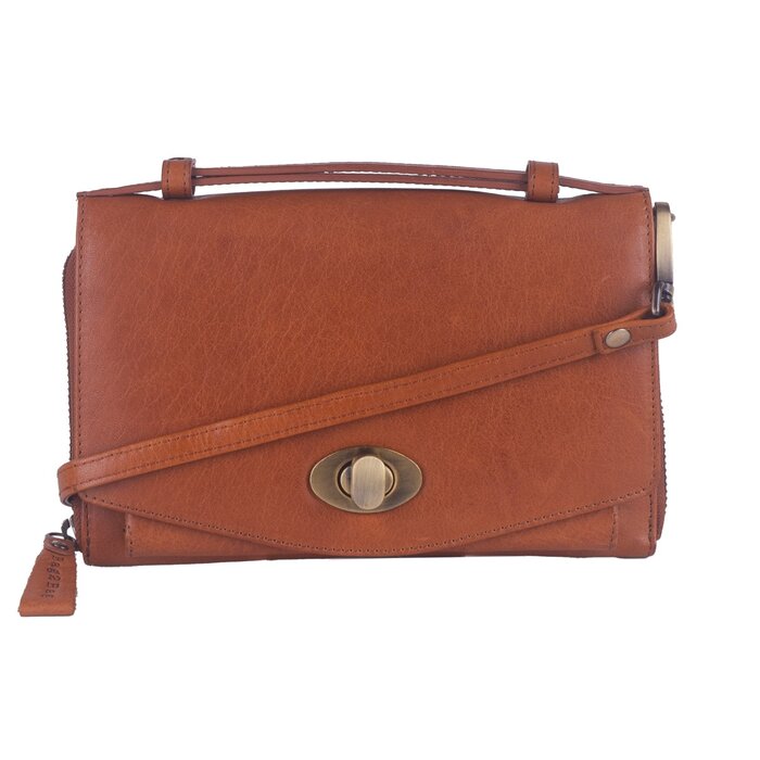 BAG2BAG BAG2BAG Napels hand-schoudertas porto cognac