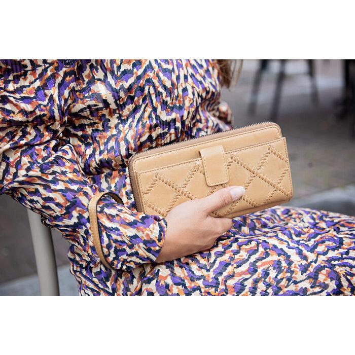 BAG2BAG BAG2BAG Pula clutch-portemonnee camel