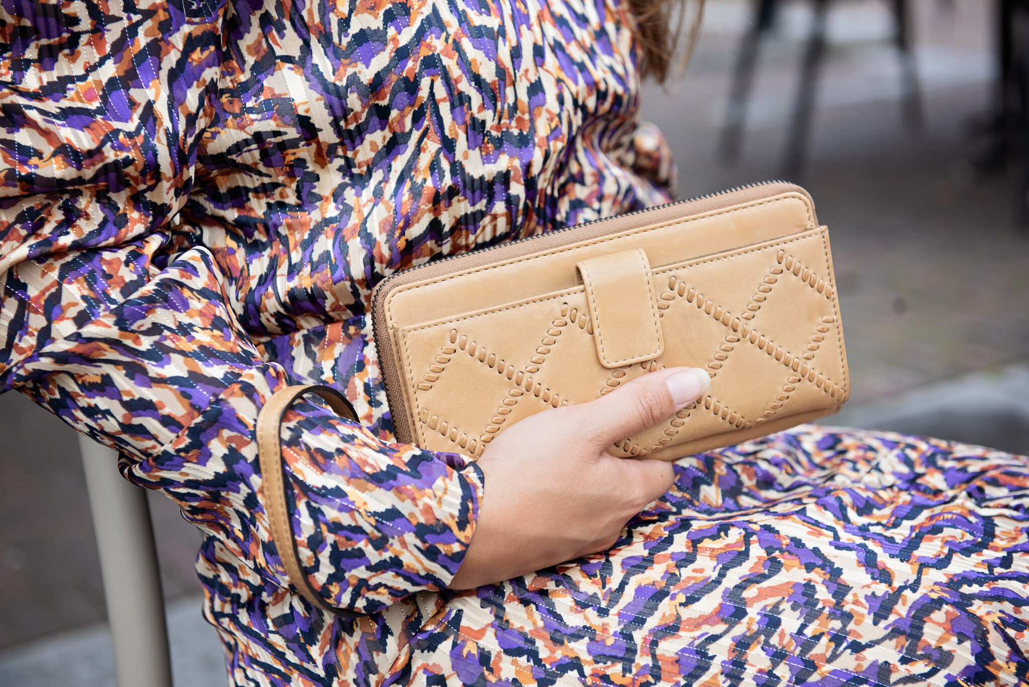 BAG2BAG BAG2BAG Pula clutch-portemonnee camel
