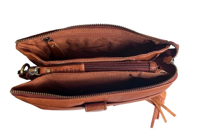 BAG2BAG BAG2BAG Dover schoudertasje porto cognac