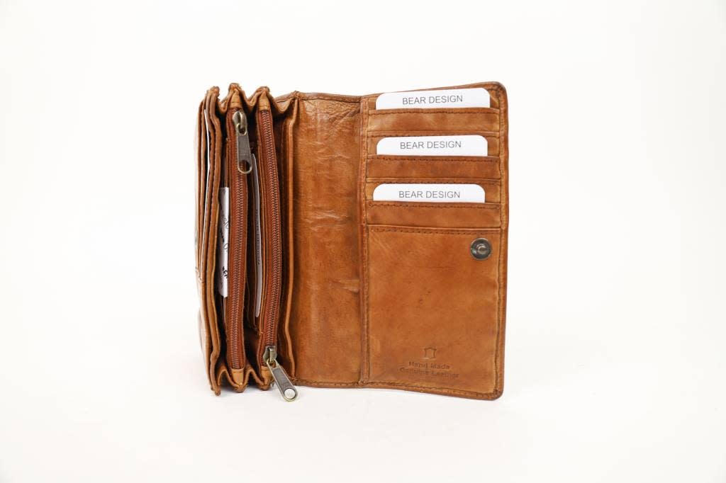 Bear Design Bear Design Emma damesportemonnee cognac