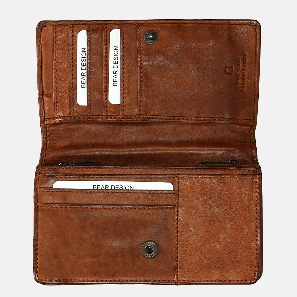 Bear Design Bear Design Emma damesportemonnee cognac