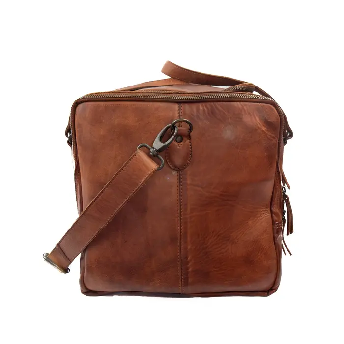Bear Design Bear Design Max Leren Weekendtas cognac