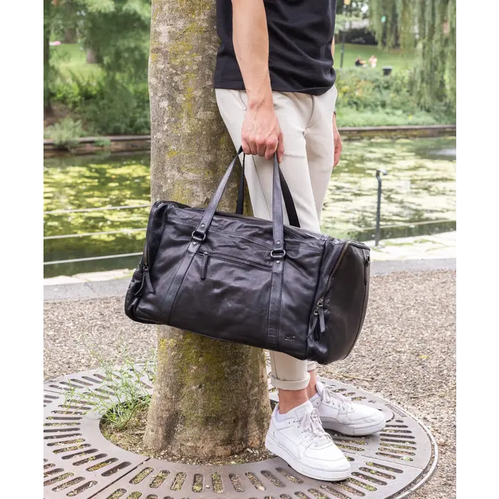 Bear Design Bear Design Max Leren Weekendtas cognac