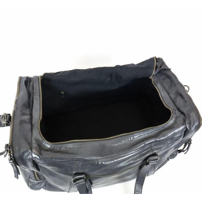 Bear Design Bear Design Max Leren Weekendtas zwart