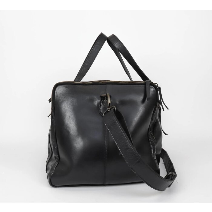 Bear Design Bear Design Max Leren Weekendtas zwart