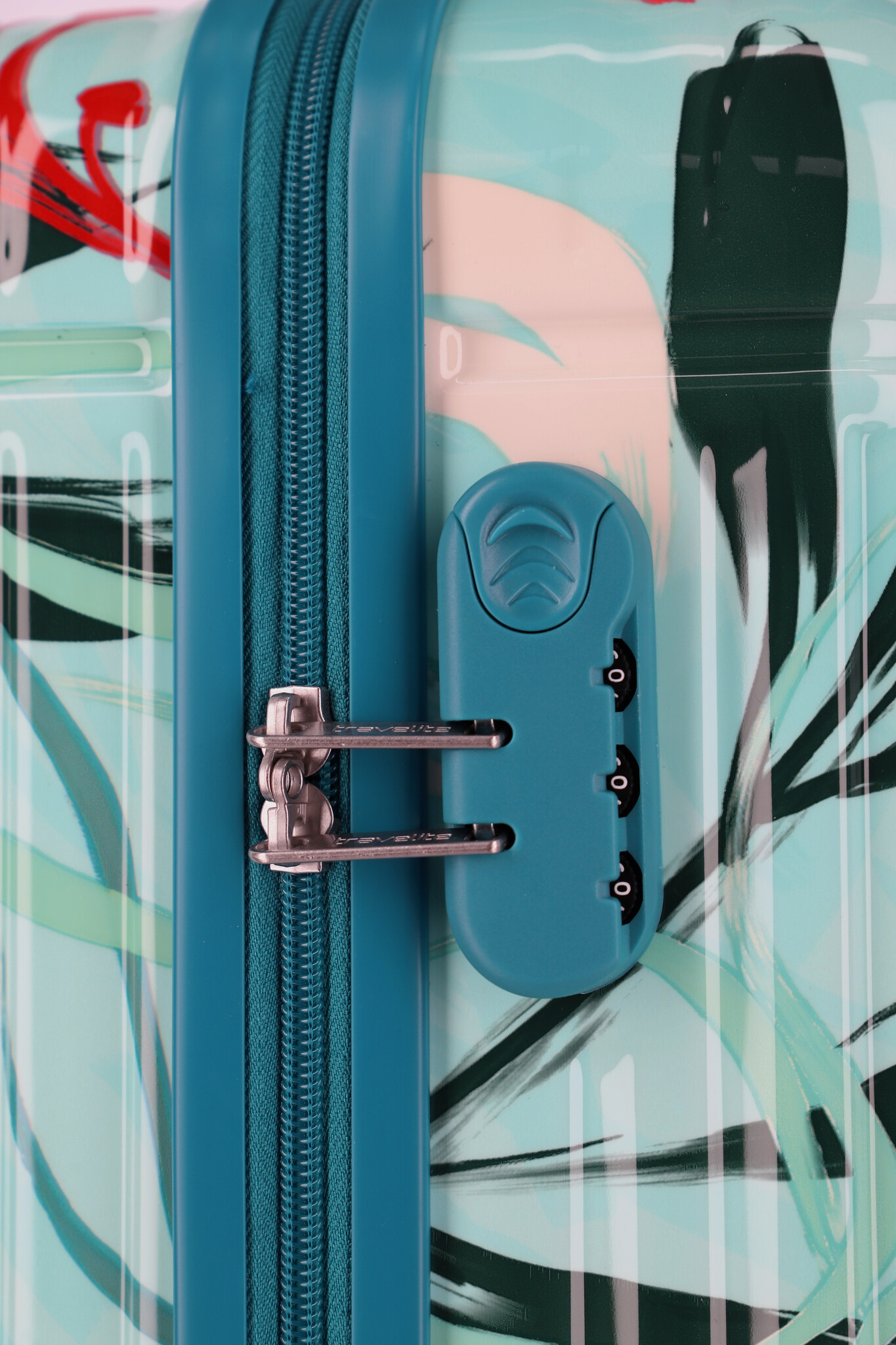 Travelite Travelite Cruise S 4-wiel handbagage trolley tuquoise lelie