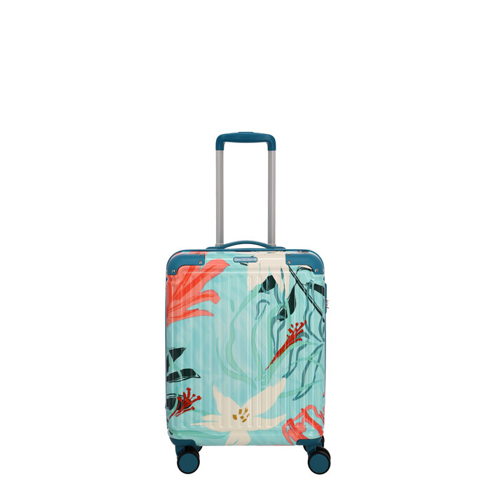 Travelite Travelite Cruise S 4-wiel handbagage trolley tuquoise lelie