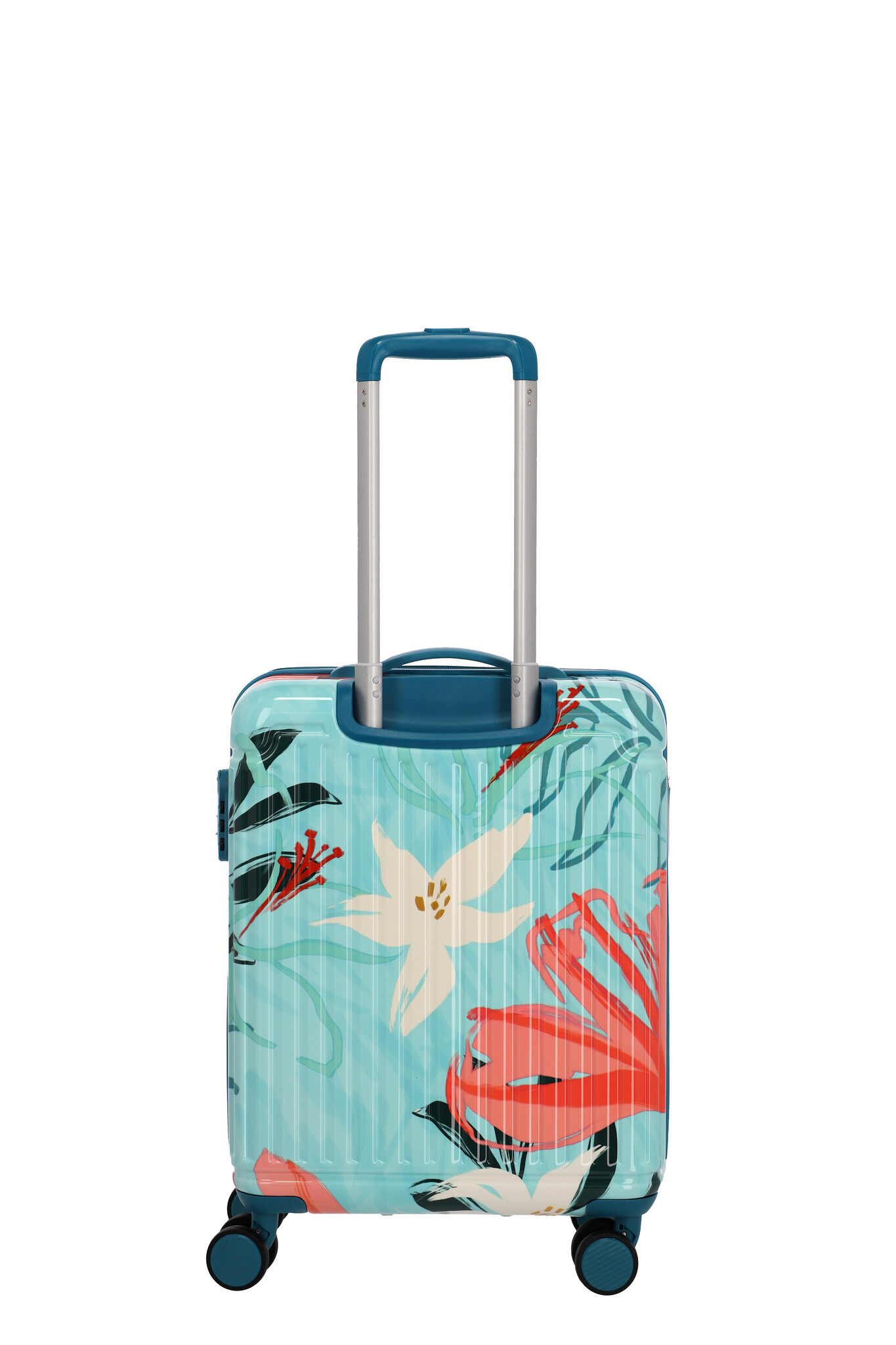 Travelite Travelite Cruise S 4-wiel handbagage trolley tuquoise lelie